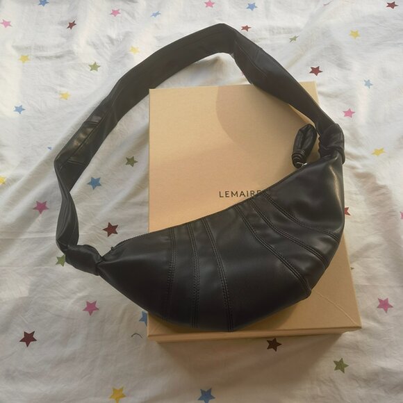 Lemaire Croissant Black Leather Bag - Picture 7 of 7